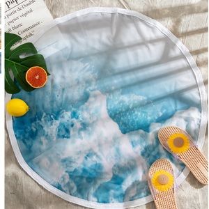 New- Abstract Fluid Pattern Beach Blanket